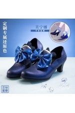 1/3 Delusion Genshin Impact Furina Blue Cosplay Shoes